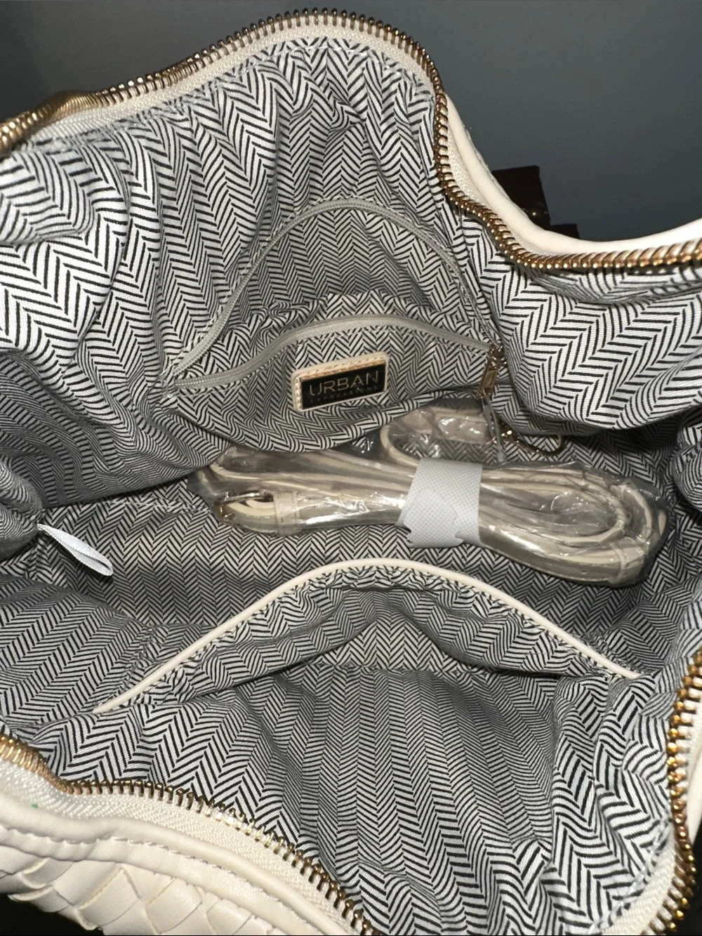 Vici At My Side Faux Leather Woven Convertible Hobo Bag